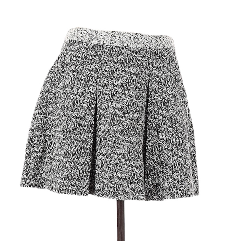 Banana Republic Grey Tweed-look Mini Skirt 6